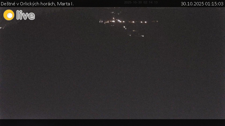 Deštné v Orlických horách - Marta I. - 30.10.2025 v 01:15 Deštné v Orlických horách - Marta I. - 30.10.2025 v 01:15