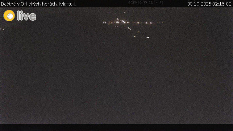 Deštné v Orlických horách - Marta I. - 30.10.2025 v 02:15 Deštné v Orlických horách - Marta I. - 30.10.2025 v 02:15