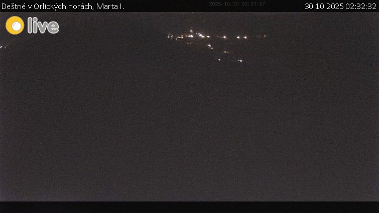 Deštné v Orlických horách - Marta I. - 30.10.2025 v 02:32 Deštné v Orlických horách - Marta I. - 30.10.2025 v 02:32
