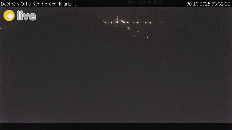 Deštné v Orlických horách - Marta I. - 30.10.2025 v 03:32 Deštné v Orlických horách - Marta I. - 30.10.2025 v 03:32