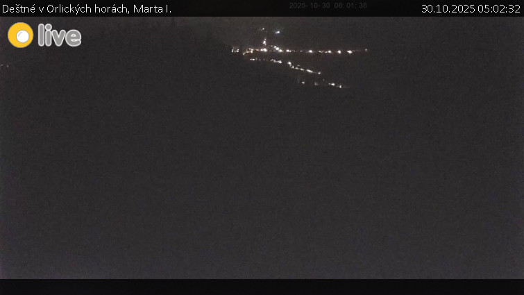 Deštné v Orlických horách - Marta I. - 30.10.2025 v 05:02 Deštné v Orlických horách - Marta I. - 30.10.2025 v 05:02