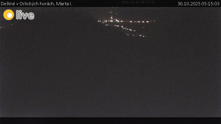 Deštné v Orlických horách - Marta I. - 30.10.2025 v 05:15 Deštné v Orlických horách - Marta I. - 30.10.2025 v 05:15
