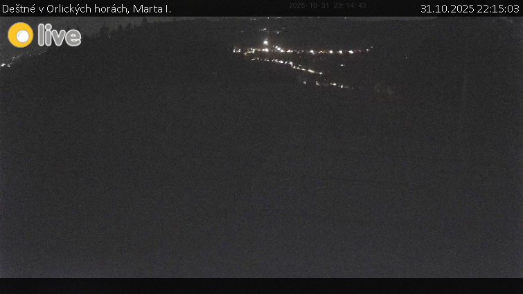 Deštné v Orlických horách - Marta I. - 31.10.2025 v 22:15 Deštné v Orlických horách - Marta I. - 31.10.2025 v 22:15