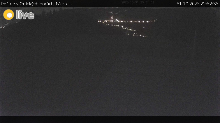 Deštné v Orlických horách - Marta I. - 31.10.2025 v 22:32 Deštné v Orlických horách - Marta I. - 31.10.2025 v 22:32