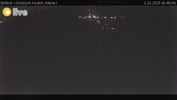 Deštné v Orlických horách - Marta I. - 1.11.2025 v 01:45 Deštné v Orlických horách - Marta I. - 1.11.2025 v 01:45