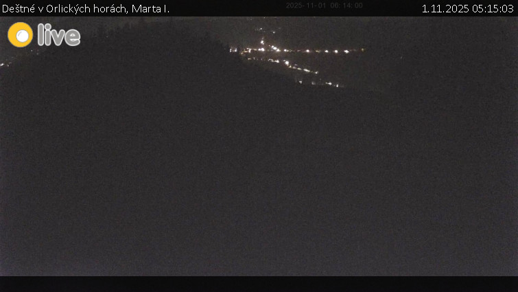 Deštné v Orlických horách - Marta I. - 1.11.2025 v 05:15 Deštné v Orlických horách - Marta I. - 1.11.2025 v 05:15