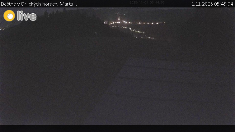 Deštné v Orlických horách - Marta I. - 1.11.2025 v 05:45 Deštné v Orlických horách - Marta I. - 1.11.2025 v 05:45