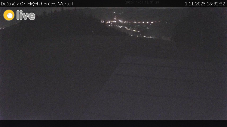 Deštné v Orlických horách - Marta I. - 1.11.2025 v 18:32 Deštné v Orlických horách - Marta I. - 1.11.2025 v 18:32