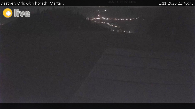 Deštné v Orlických horách - Marta I. - 1.11.2025 v 21:45 Deštné v Orlických horách - Marta I. - 1.11.2025 v 21:45