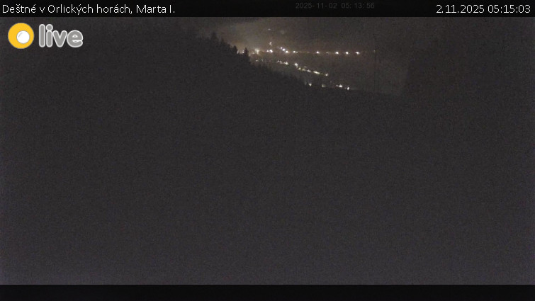 Deštné v Orlických horách - Marta I. - 2.11.2025 v 05:15 Deštné v Orlických horách - Marta I. - 2.11.2025 v 05:15