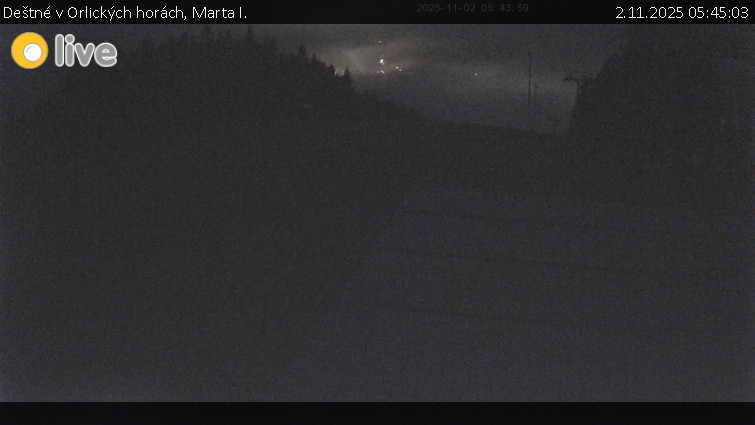 Deštné v Orlických horách - Marta I. - 2.11.2025 v 05:45 Deštné v Orlických horách - Marta I. - 2.11.2025 v 05:45