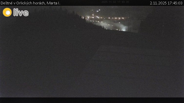 Deštné v Orlických horách - Marta I. - 2.11.2025 v 17:45 Deštné v Orlických horách - Marta I. - 2.11.2025 v 17:45