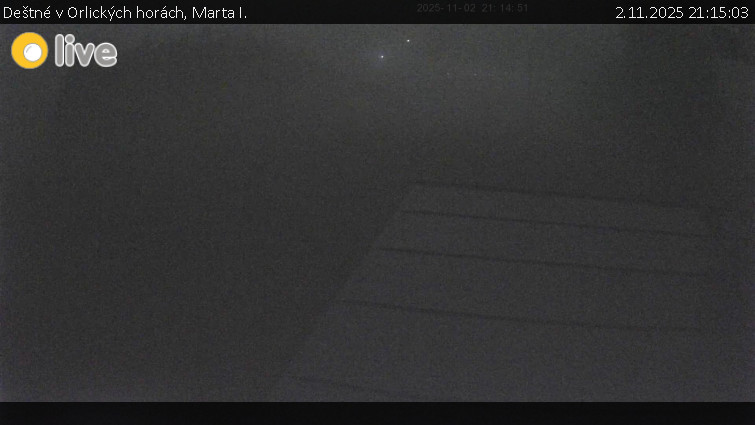 Deštné v Orlických horách - Marta I. - 2.11.2025 v 21:15 Deštné v Orlických horách - Marta I. - 2.11.2025 v 21:15