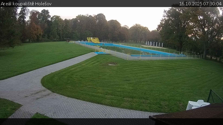 Zámecké koupaliště Holešov - Areál koupaliště Holešov - 16.10.2025 v 07:30 Zámecké koupaliště Holešov - Areál koupaliště Holešov - 16.10.2025 v 07:30