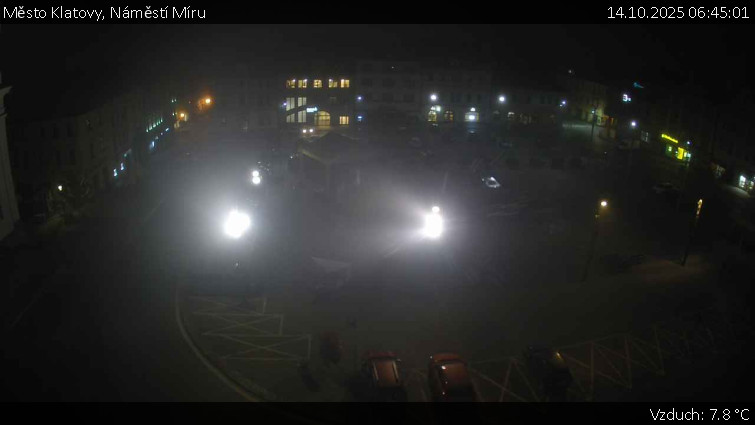 Město Klatovy - Náměstí Míru - 14.10.2025 v 06:45 Město Klatovy - Náměstí Míru - 14.10.2025 v 06:45