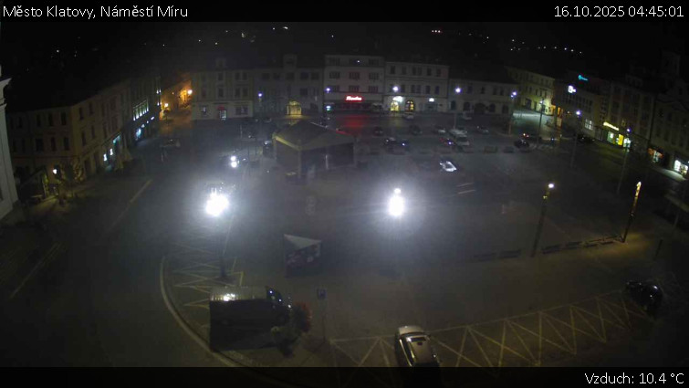 Město Klatovy - Náměstí Míru - 16.10.2025 v 04:45 Město Klatovy - Náměstí Míru - 16.10.2025 v 04:45