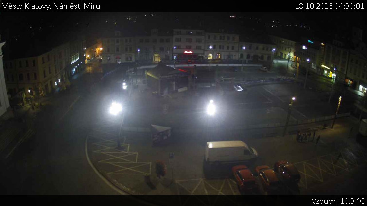 Město Klatovy - Náměstí Míru - 18.10.2025 v 04:30 Město Klatovy - Náměstí Míru - 18.10.2025 v 04:30