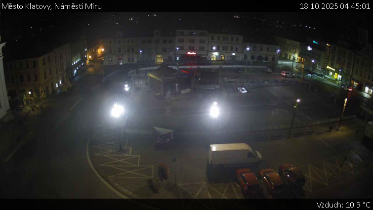 Město Klatovy - Náměstí Míru - 18.10.2025 v 04:45 Město Klatovy - Náměstí Míru - 18.10.2025 v 04:45