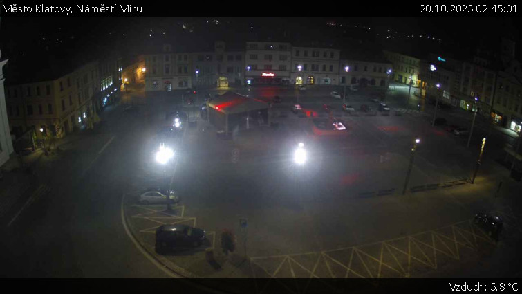 Město Klatovy - Náměstí Míru - 20.10.2025 v 02:45 Město Klatovy - Náměstí Míru - 20.10.2025 v 02:45