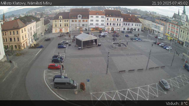 Město Klatovy - Náměstí Míru - 21.10.2025 v 07:45 Město Klatovy - Náměstí Míru - 21.10.2025 v 07:45