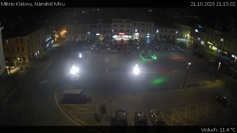 Město Klatovy - Náměstí Míru - 21.10.2025 v 21:15 Město Klatovy - Náměstí Míru - 21.10.2025 v 21:15
