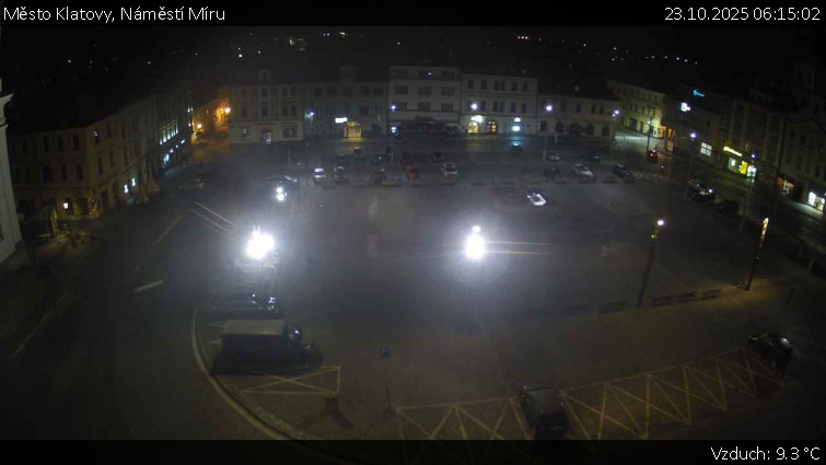 Město Klatovy - Náměstí Míru - 23.10.2025 v 06:15 Město Klatovy - Náměstí Míru - 23.10.2025 v 06:15