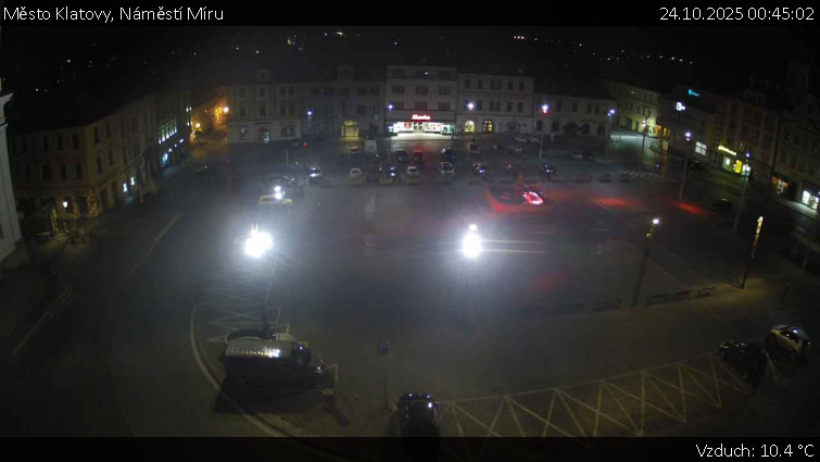 Město Klatovy - Náměstí Míru - 24.10.2025 v 00:45 Město Klatovy - Náměstí Míru - 24.10.2025 v 00:45