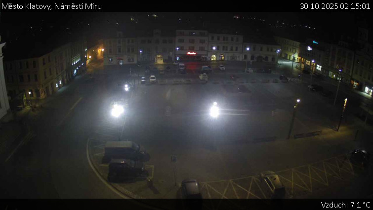 Město Klatovy - Náměstí Míru - 30.10.2025 v 02:15 Město Klatovy - Náměstí Míru - 30.10.2025 v 02:15