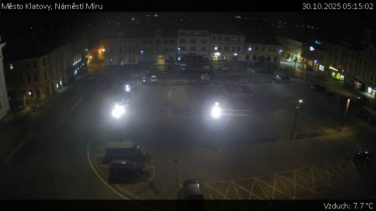Město Klatovy - Náměstí Míru - 30.10.2025 v 05:15 Město Klatovy - Náměstí Míru - 30.10.2025 v 05:15