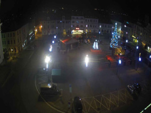 Město Klatovy - Náměstí Míru - 2.12.2025 v 22:45 Město Klatovy - Náměstí Míru - 2.12.2025 v 22:45