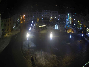 Město Klatovy - Náměstí Míru - 2.1.2026 v 04:45 Město Klatovy - Náměstí Míru - 2.1.2026 v 04:45