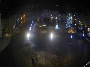 Město Klatovy - Náměstí Míru - 2.1.2026 v 05:45 Město Klatovy - Náměstí Míru - 2.1.2026 v 05:45