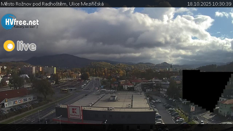 Město Rožnov pod Radhoštěm - Ulice Meziříčská - 18.10.2025 v 10:30 Město Rožnov pod Radhoštěm - Ulice Meziříčská - 18.10.2025 v 10:30