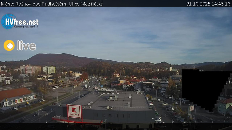 Město Rožnov pod Radhoštěm - Ulice Meziříčská - 31.10.2025 v 14:45 Město Rožnov pod Radhoštěm - Ulice Meziříčská - 31.10.2025 v 14:45
