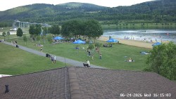 Plaża, zjeżdżalnia wodna