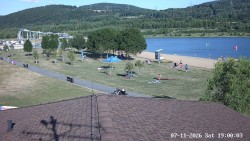 Beach, water slide