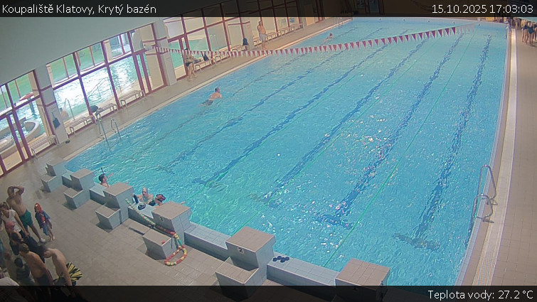Koupaliště Klatovy - Krytý bazén - 15.10.2025 v 17:03 Koupaliště Klatovy - Krytý bazén - 15.10.2025 v 17:03