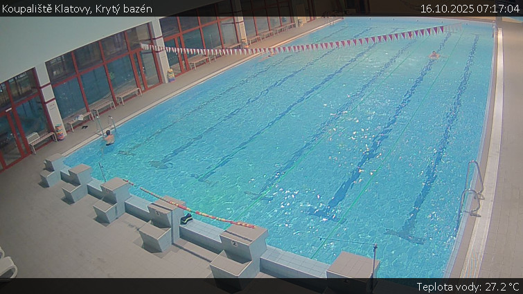Koupaliště Klatovy - Krytý bazén - 16.10.2025 v 07:17 Koupaliště Klatovy - Krytý bazén - 16.10.2025 v 07:17