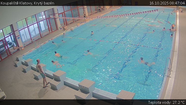 Koupaliště Klatovy - Krytý bazén - 16.10.2025 v 08:47 Koupaliště Klatovy - Krytý bazén - 16.10.2025 v 08:47