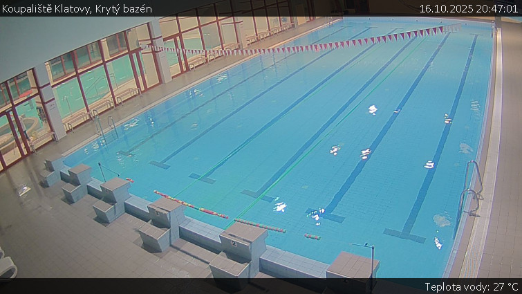 Koupaliště Klatovy - Krytý bazén - 16.10.2025 v 20:47 Koupaliště Klatovy - Krytý bazén - 16.10.2025 v 20:47
