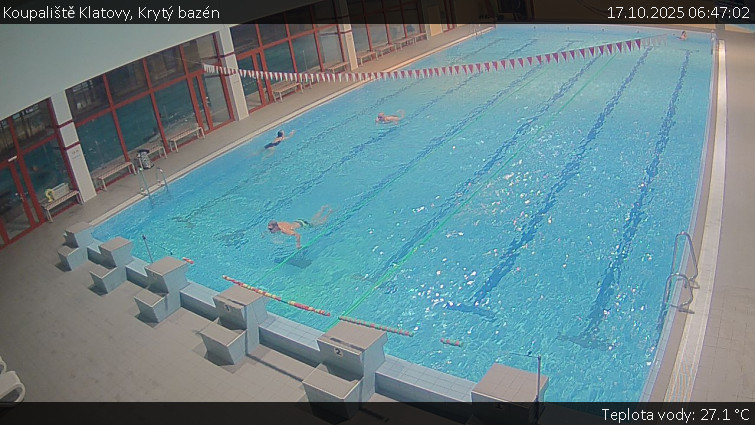 Koupaliště Klatovy - Krytý bazén - 17.10.2025 v 06:47 Koupaliště Klatovy - Krytý bazén - 17.10.2025 v 06:47