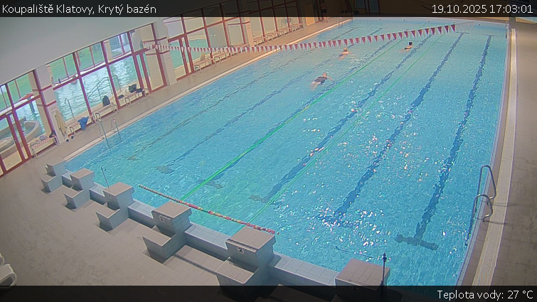 Koupaliště Klatovy - Krytý bazén - 19.10.2025 v 17:03 Koupaliště Klatovy - Krytý bazén - 19.10.2025 v 17:03