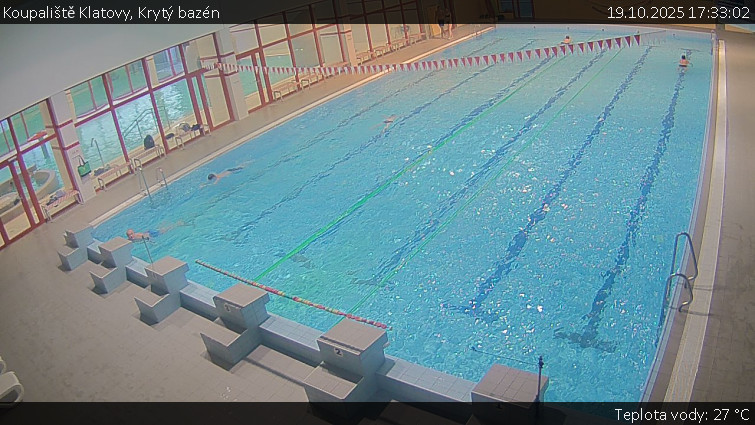 Koupaliště Klatovy - Krytý bazén - 19.10.2025 v 17:33 Koupaliště Klatovy - Krytý bazén - 19.10.2025 v 17:33