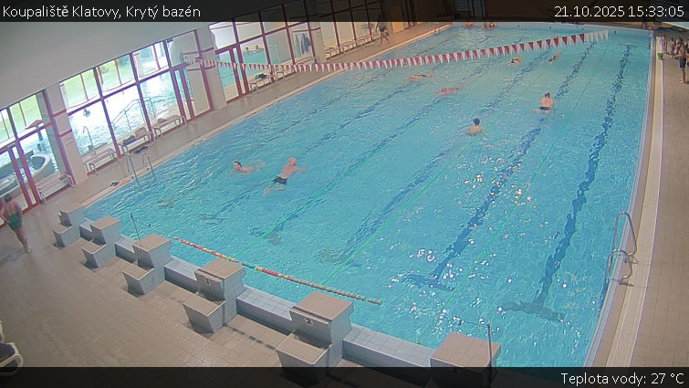 Koupaliště Klatovy - Krytý bazén - 21.10.2025 v 15:33 Koupaliště Klatovy - Krytý bazén - 21.10.2025 v 15:33
