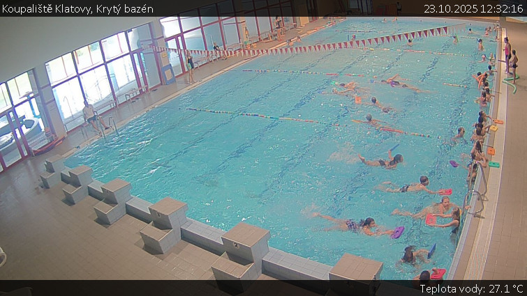 Koupaliště Klatovy - Krytý bazén - 23.10.2025 v 12:32 Koupaliště Klatovy - Krytý bazén - 23.10.2025 v 12:32