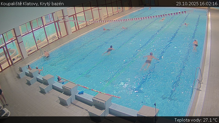 Koupaliště Klatovy - Krytý bazén - 23.10.2025 v 16:02 Koupaliště Klatovy - Krytý bazén - 23.10.2025 v 16:02