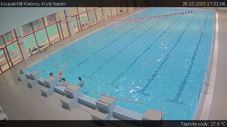 Koupaliště Klatovy - Krytý bazén - 26.10.2025 v 17:31 Koupaliště Klatovy - Krytý bazén - 26.10.2025 v 17:31