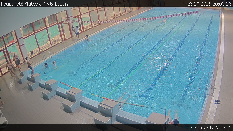 Koupaliště Klatovy - Krytý bazén - 26.10.2025 v 20:03 Koupaliště Klatovy - Krytý bazén - 26.10.2025 v 20:03