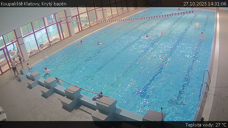 Koupaliště Klatovy - Krytý bazén - 27.10.2025 v 14:31 Koupaliště Klatovy - Krytý bazén - 27.10.2025 v 14:31