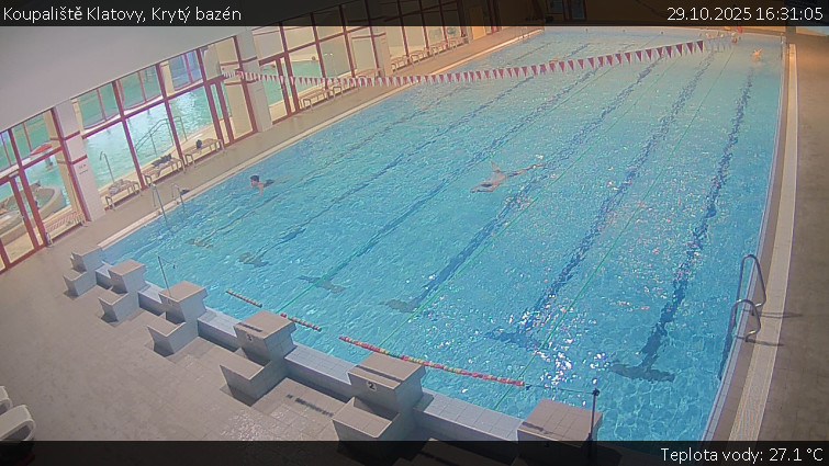 Koupaliště Klatovy - Krytý bazén - 29.10.2025 v 16:31 Koupaliště Klatovy - Krytý bazén - 29.10.2025 v 16:31
